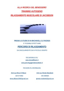 training autogeno rilassamento muscolare